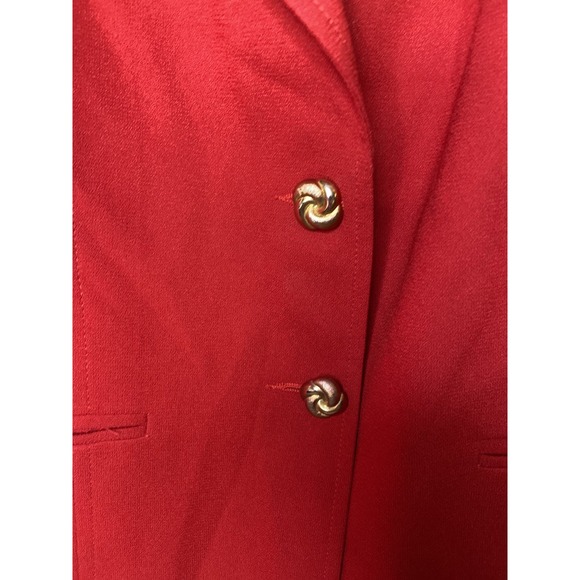 Vintage Mary Kay Star by Lion Uniform Group Red Blazer Jacket Women's Size 12R - Picture 8 of 14